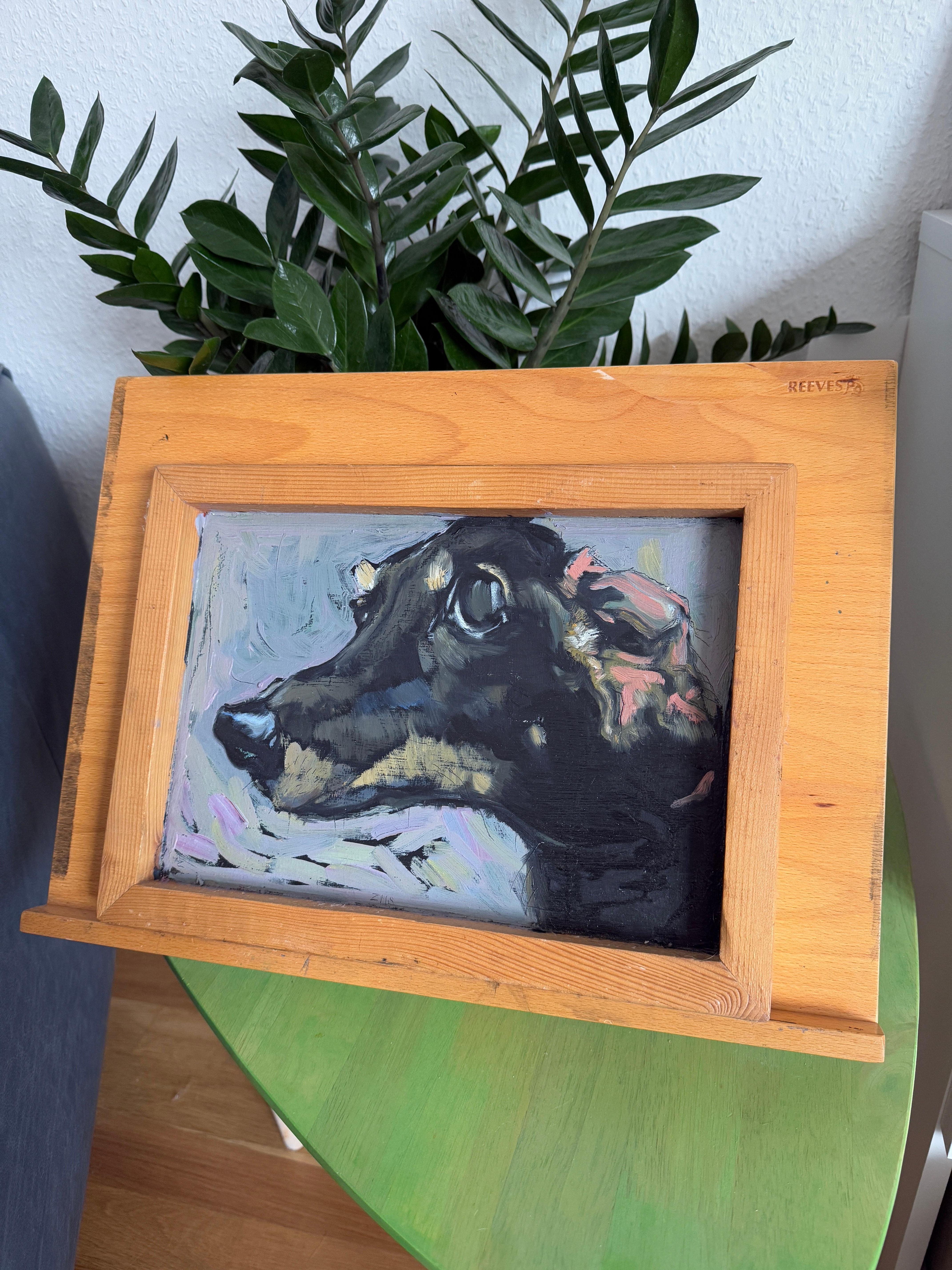 Chunya. Hundeporträts – Painting von Marina Skepner