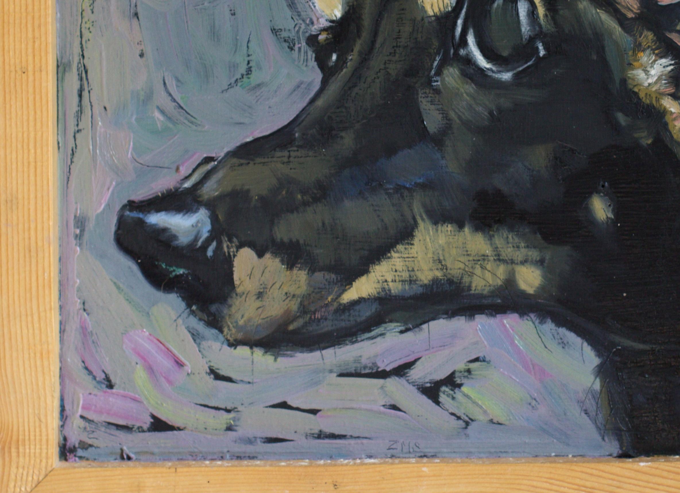 Chunya. Hundeporträts (Realismus), Painting, von Marina Skepner