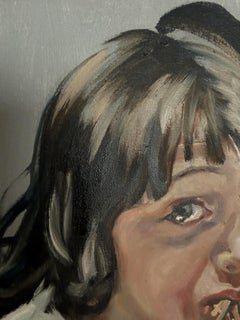 Spaghetti. Boy. Child. Portrait. Food. Italian. Grey. White. Pasta. Black. White