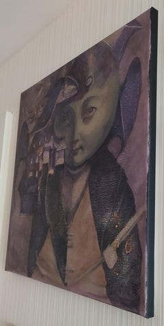 Ole Lukoje, Sandman Painting, contemporain, acrylique sur toile, 2010+.