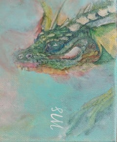 Retrato Dragones, Acrílico Contemporáneo sobre Lienzo, Sin Marco, 2010+