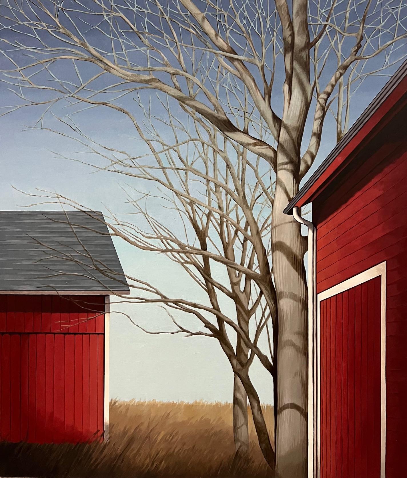 Landscape Painting Marina Stern - 2 granges