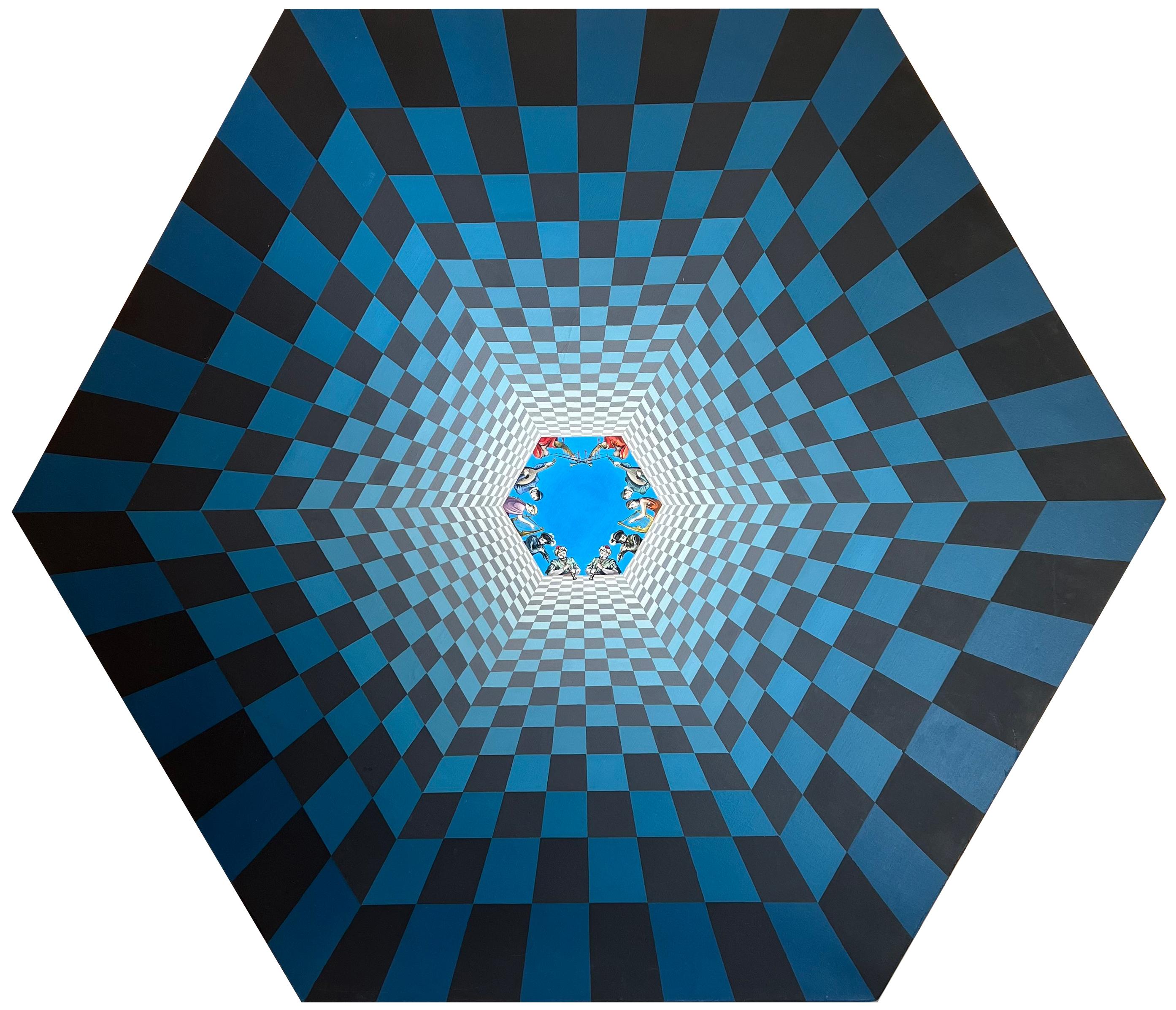 Marina Stern Figurative Painting - Nocturne