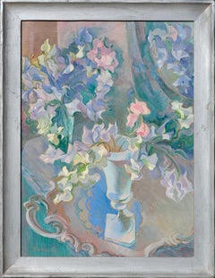 Vintage Sweet Peas in Motion by Marina Goodier