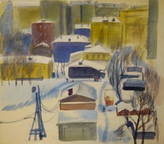 "Moscow  " Tempera color  cm. 52 x 46