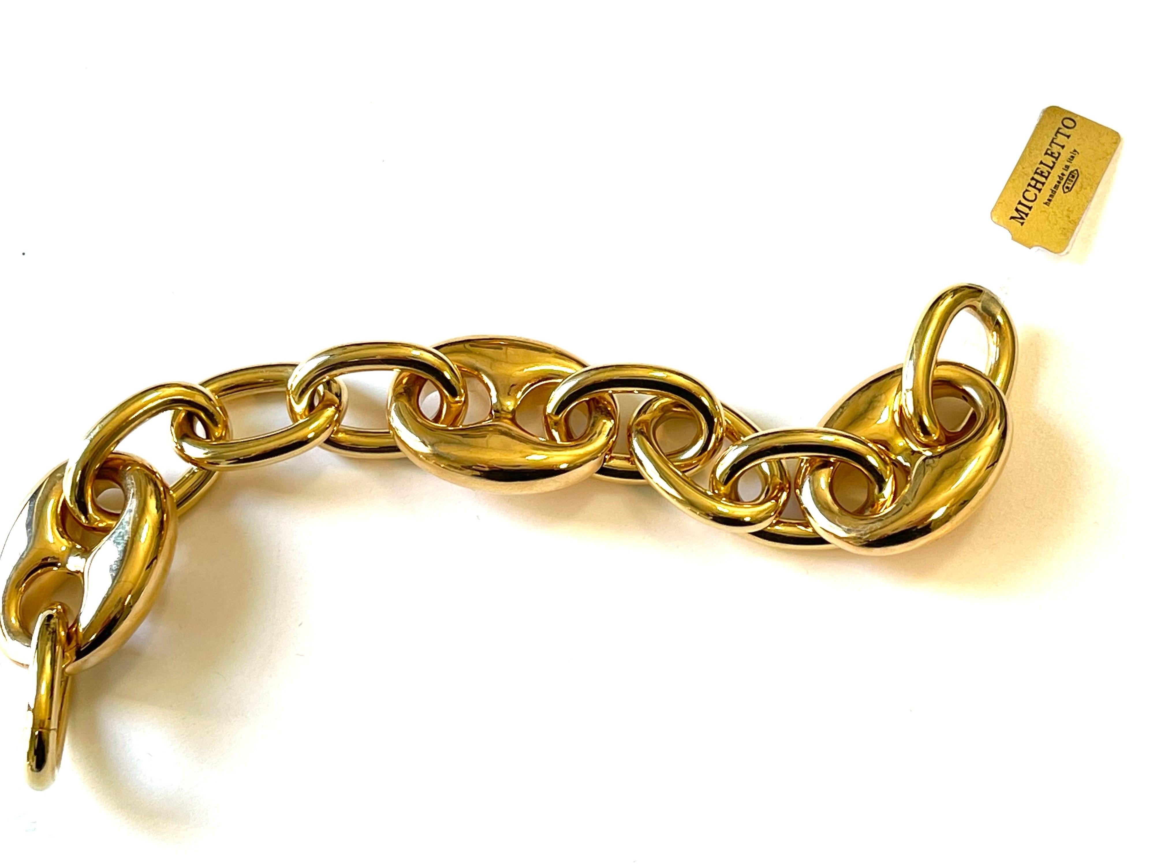 Marinalink Bracelet 18 Karat yellow Gold In New Condition For Sale In Milano, Lombardia
