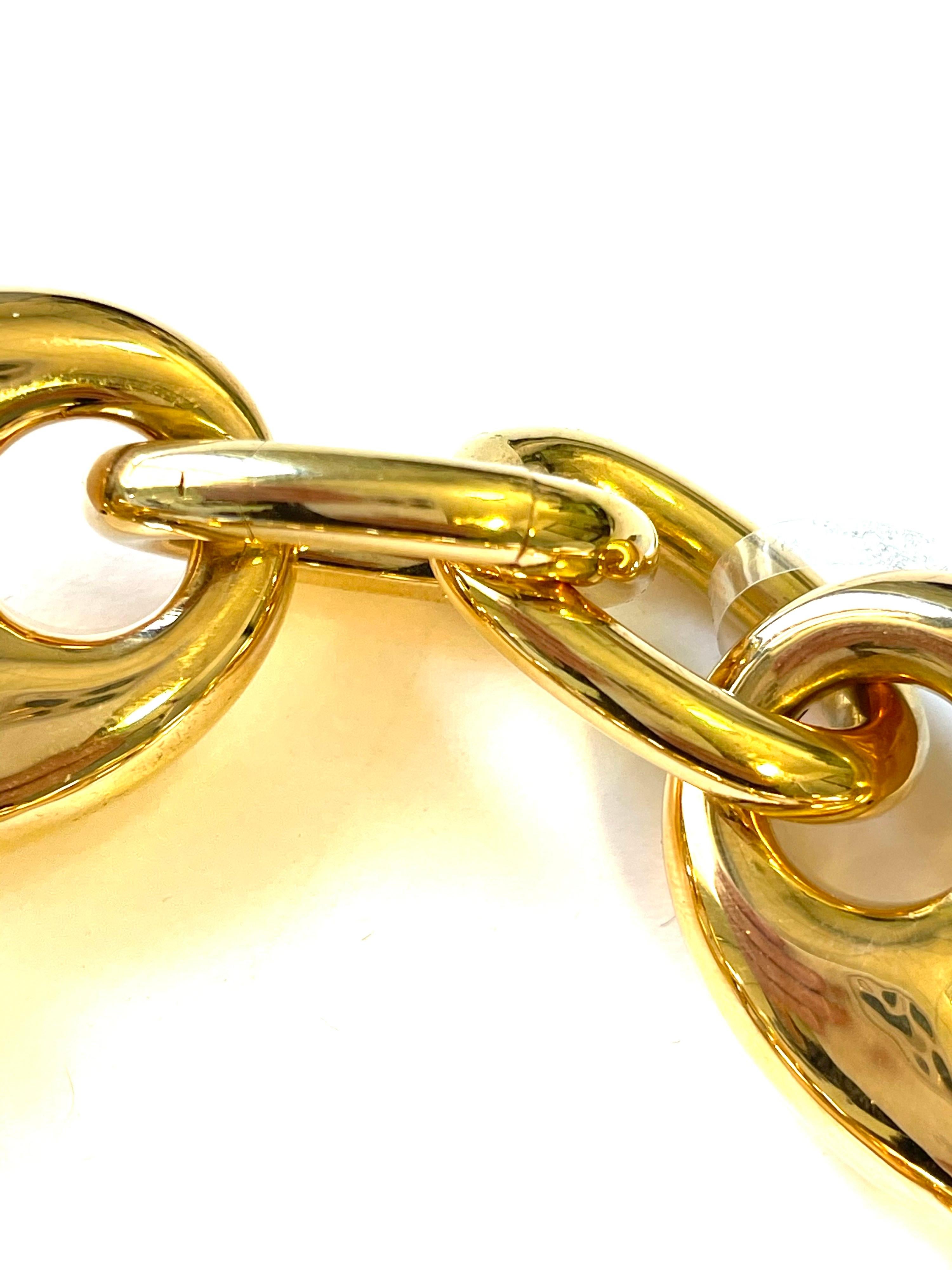 Marinalink Bracelet 18 Karat yellow Gold For Sale 4