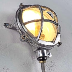 Marine Aluminium Mini Bulkhead Wall Light with Protective Cage