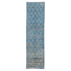 Marine Blue with Shades of Charcoal Tulu