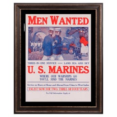 Marine Corps Recruitment Poster by Sidney Riesenberg ca 1910-1916