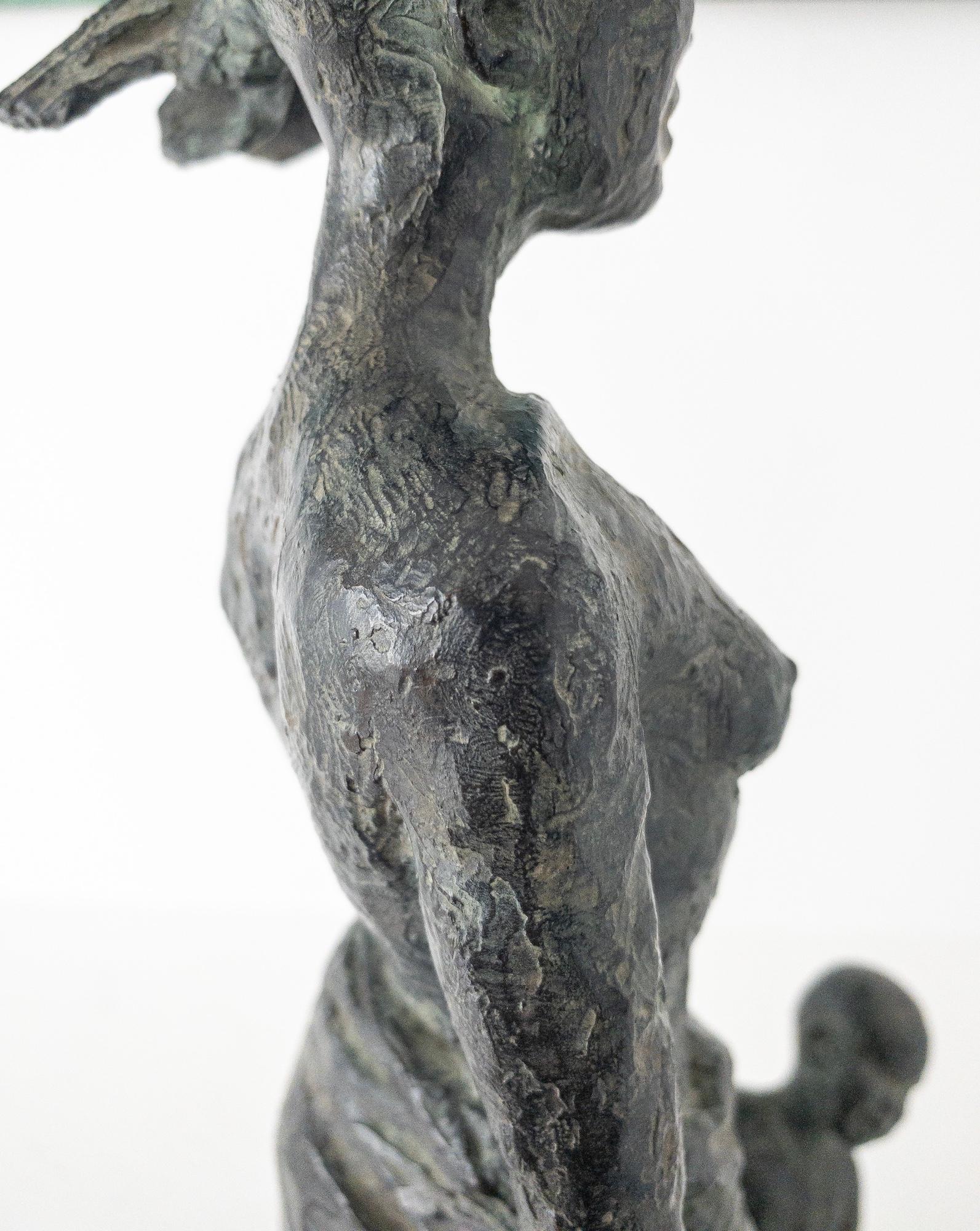 Todo el tiempo del mundo de Marine de Soos - Escultura de bronce, madre e hijo en venta 10