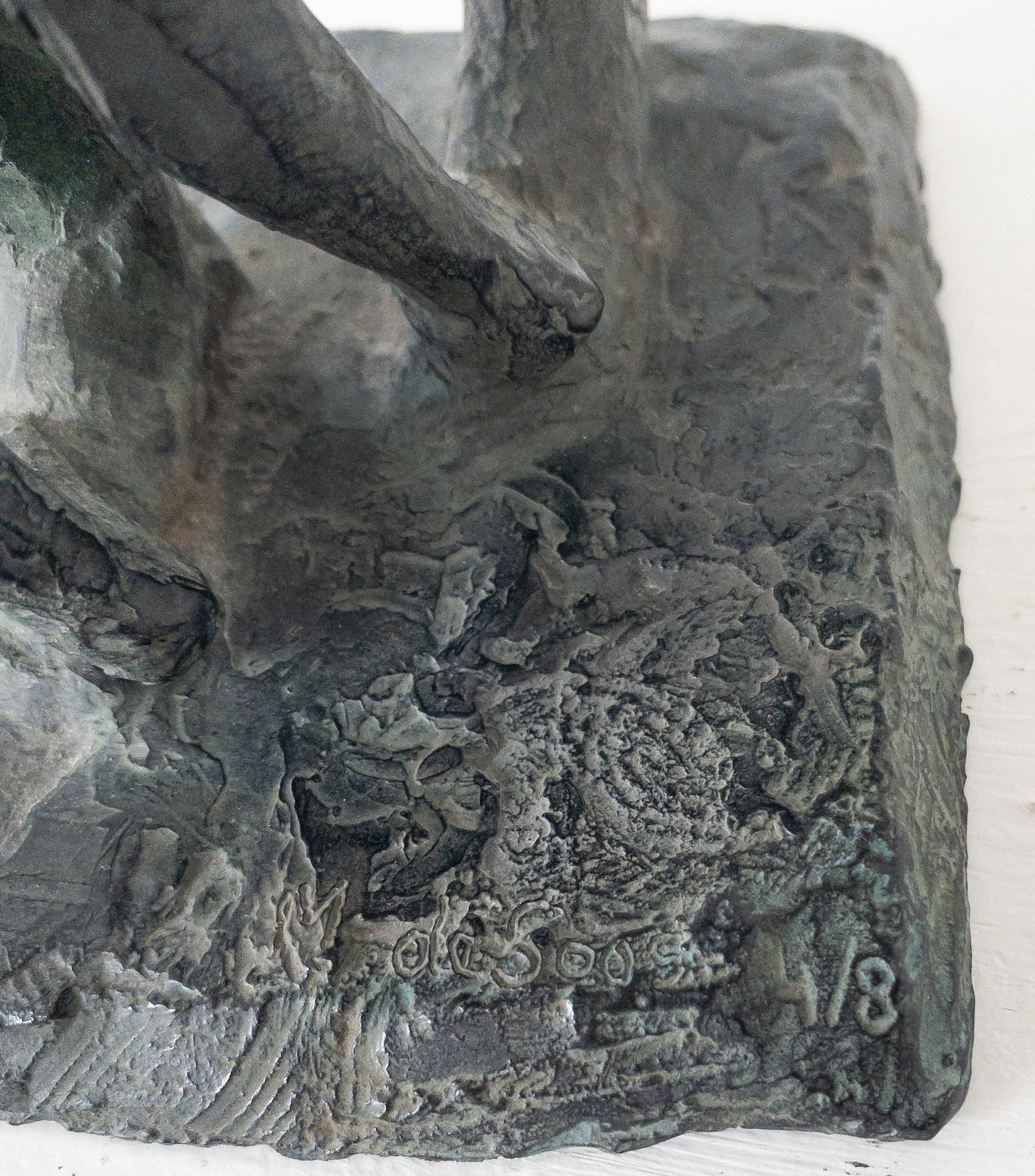 Todo el tiempo del mundo de Marine de Soos - Escultura de bronce, madre e hijo en venta 13