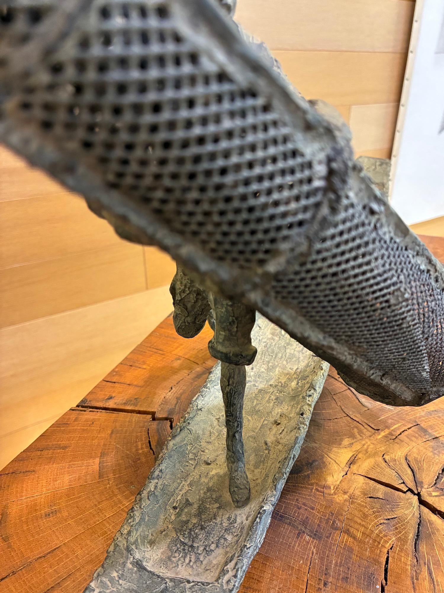 Burman Fisherman III by Marine de Soos - Bronze sculpture, figurative, man For Sale 8