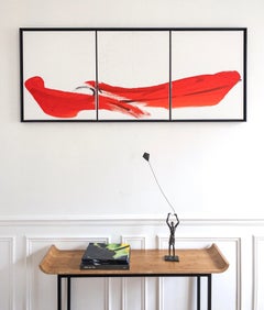 Childhood’s Sail V by Marine de Soos - Bronze sculpture, child's figure, kite