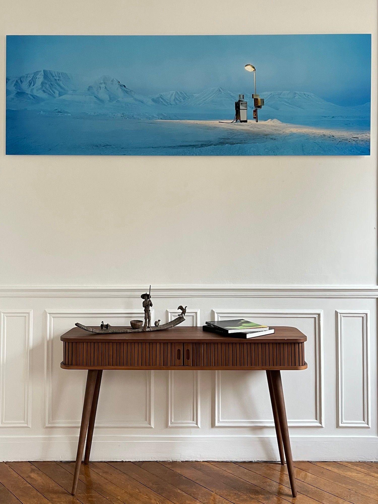 Cormorant Fishing by Marine de Soos - Bronze sculpture, human figure, boat, bird For Sale 10