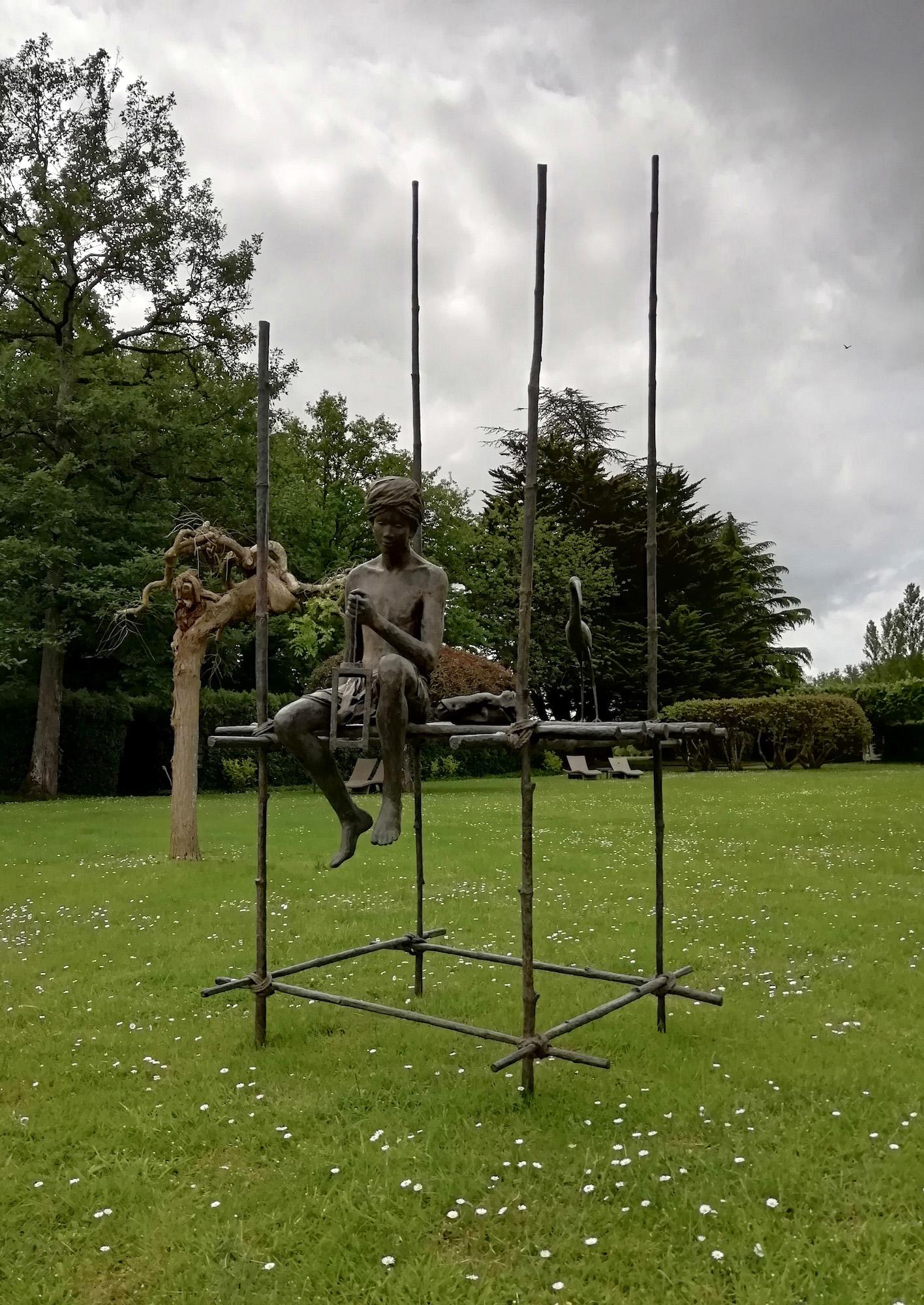Grand cantique des pilotis de Marine de Soos - Gran escultura de bronce para exteriores en venta 5