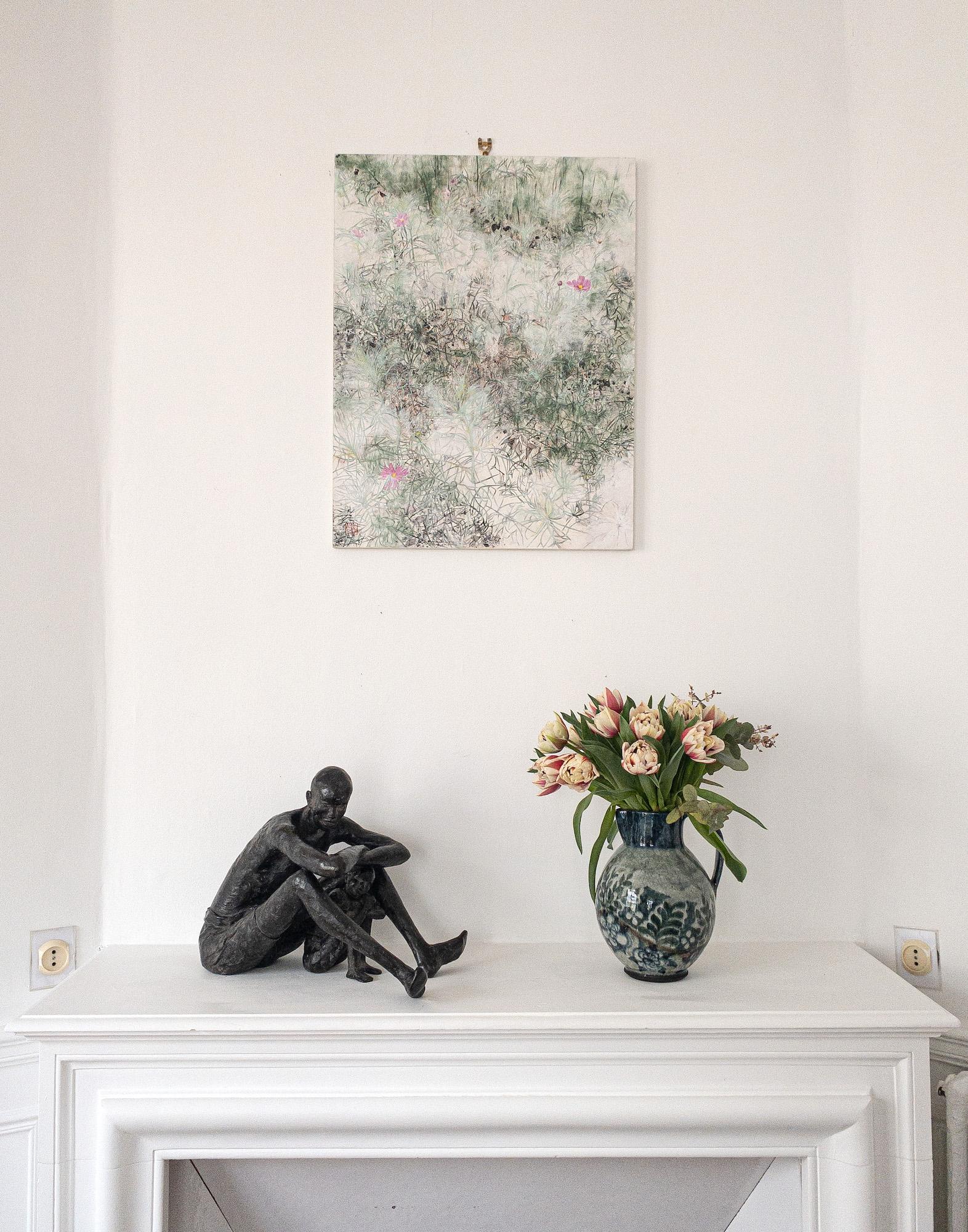 In the shadow of being loved by Marine de Soos - Contemporary bronze sculpture en vente 1