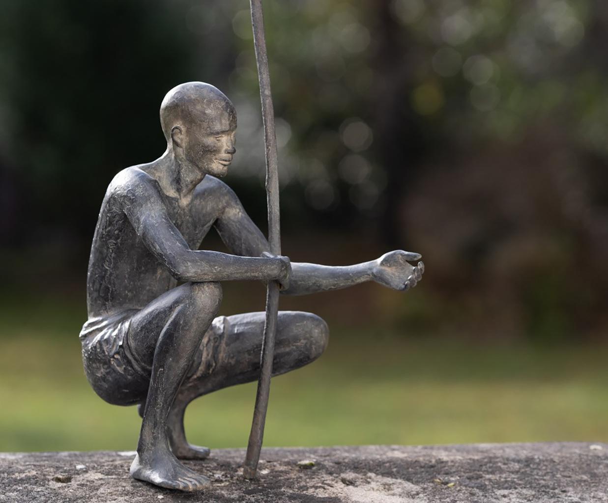 Palabres (Small) di Marine de Soos - Scultura in bronzo, figurativa, uomo