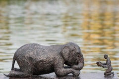 The Book of Ganesh II, Tribute to Gregory Colbert by Marine de Soos - Sculpture