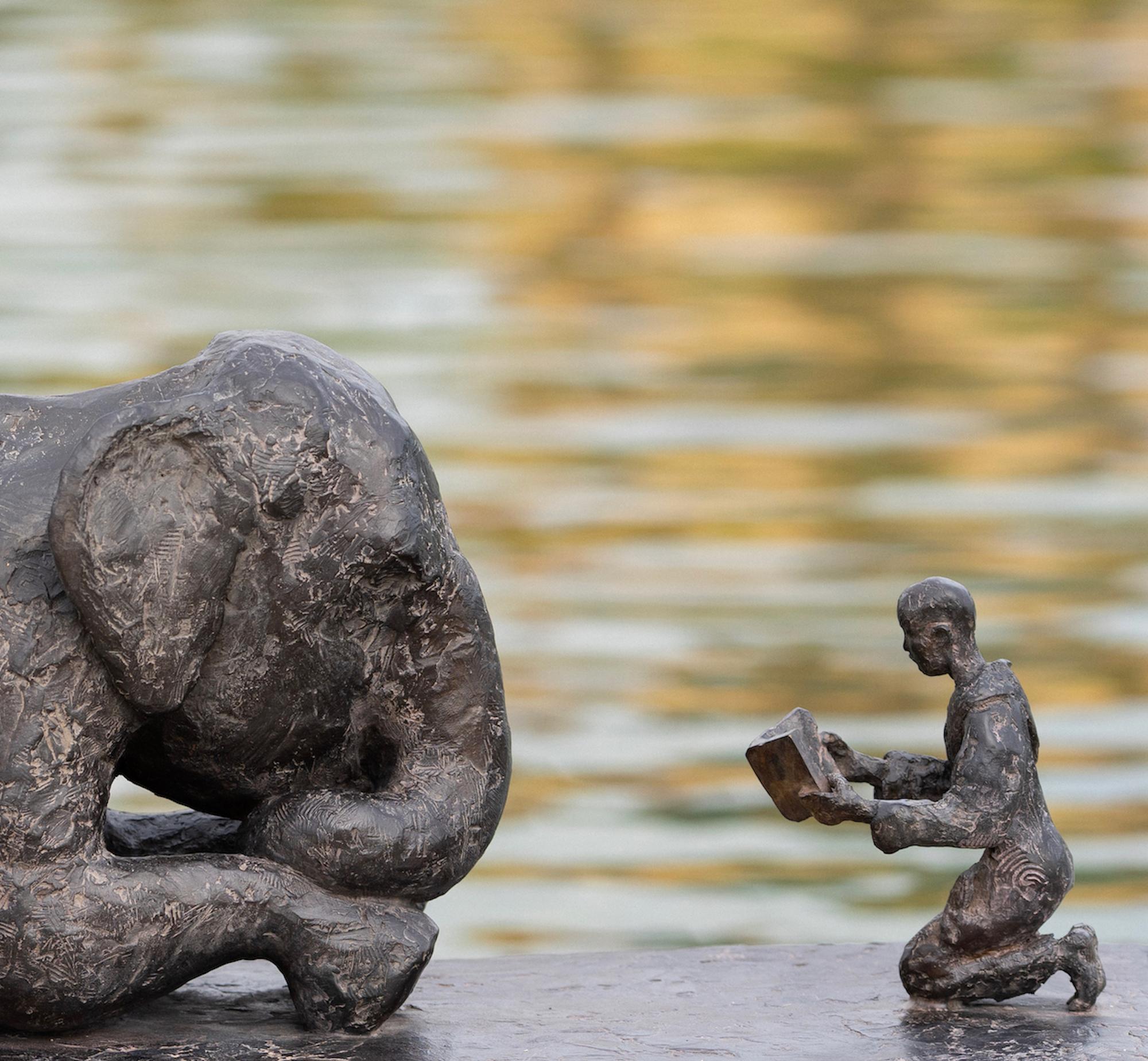The Book of Ganesh II, Tribute to Gregory Colbert by Marine de Soos - Sculpture For Sale 2