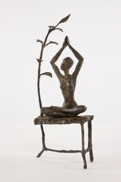 The meditation garden II by Marine de Soos - Contemporary bronze sculpture