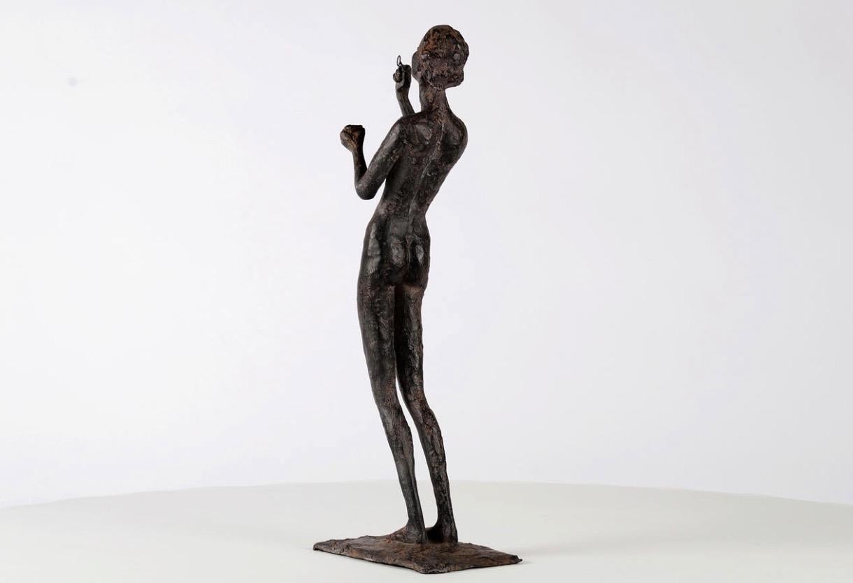 Wandering Light by Marine de Soos - contemporary bronze sculpture, female figure For Sale 4