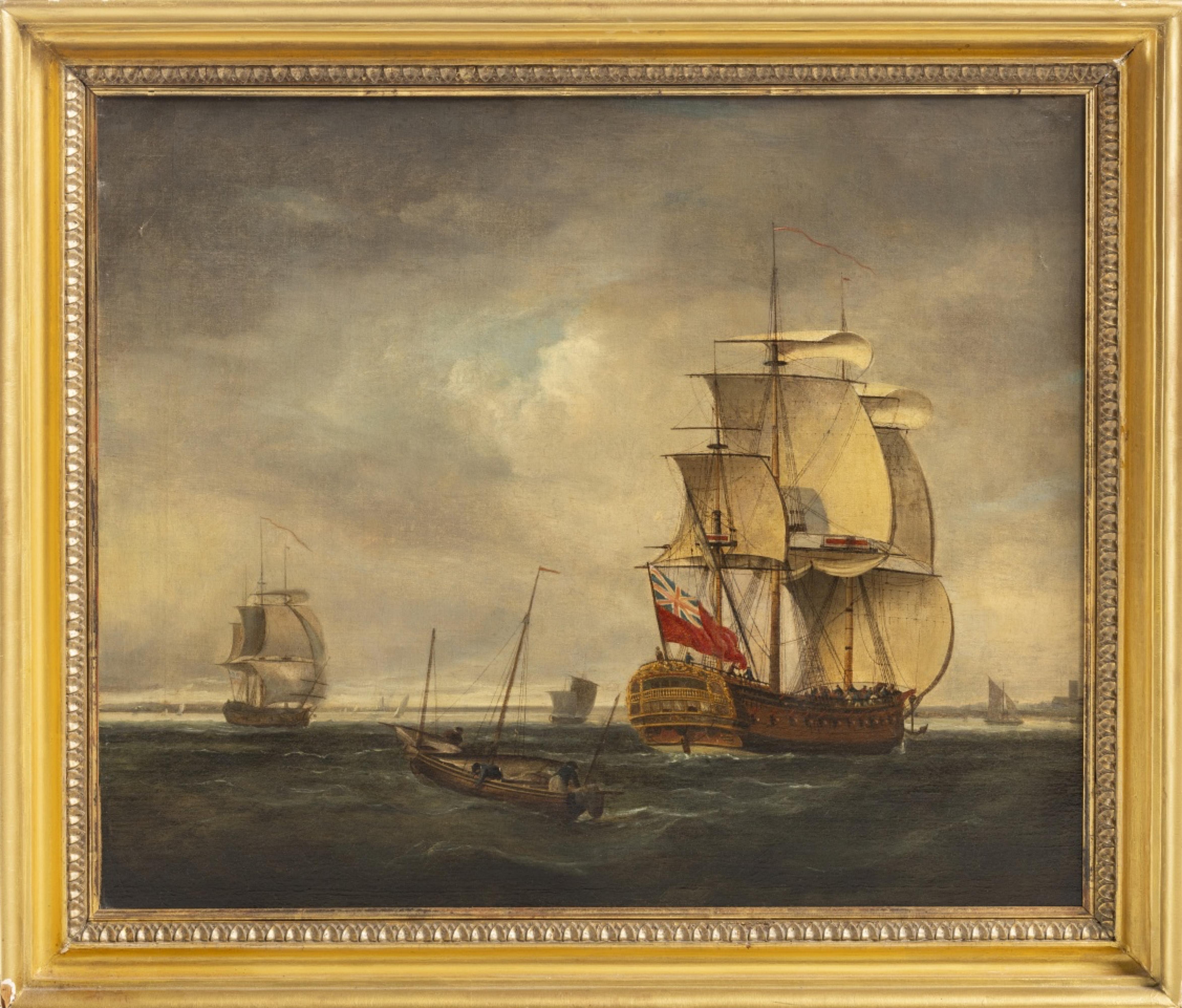 MARINE Oil on Canvas, 19th-century English School ex Christie
s For Sale