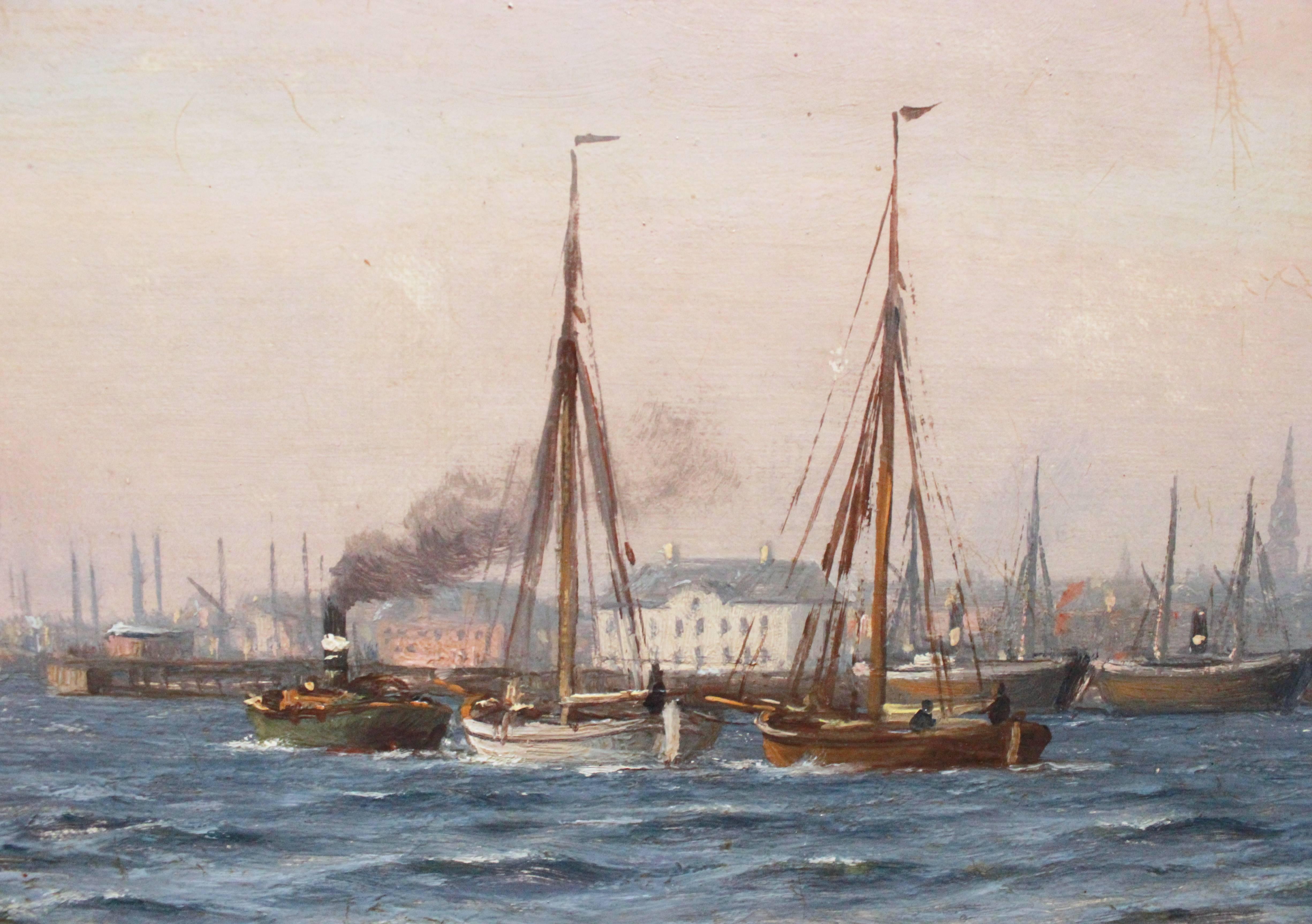 Other Marine Painting, Copenhagen by Johan Neumann