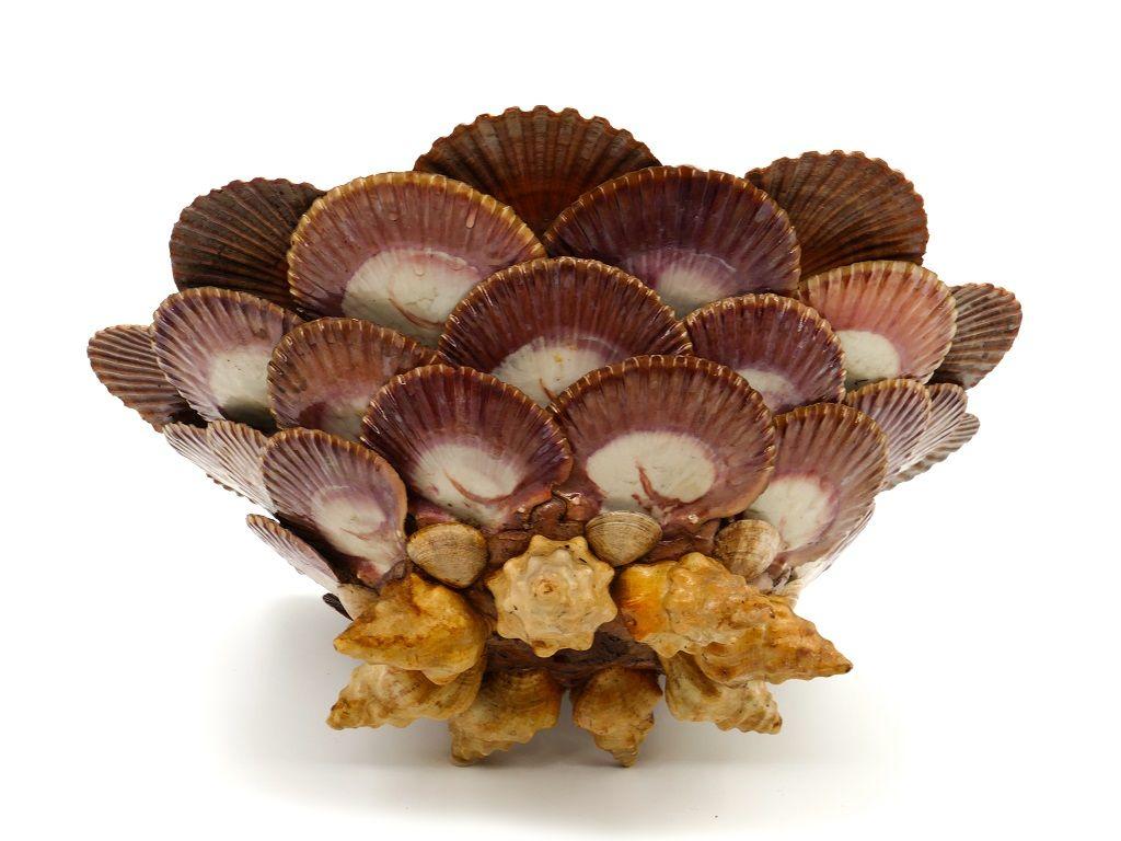 French Marine Shells Cachepot, Mid-20th Century For Sale