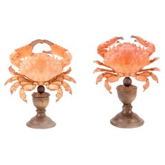 Marine specimen: a pair of crabs, Italy 1870. 