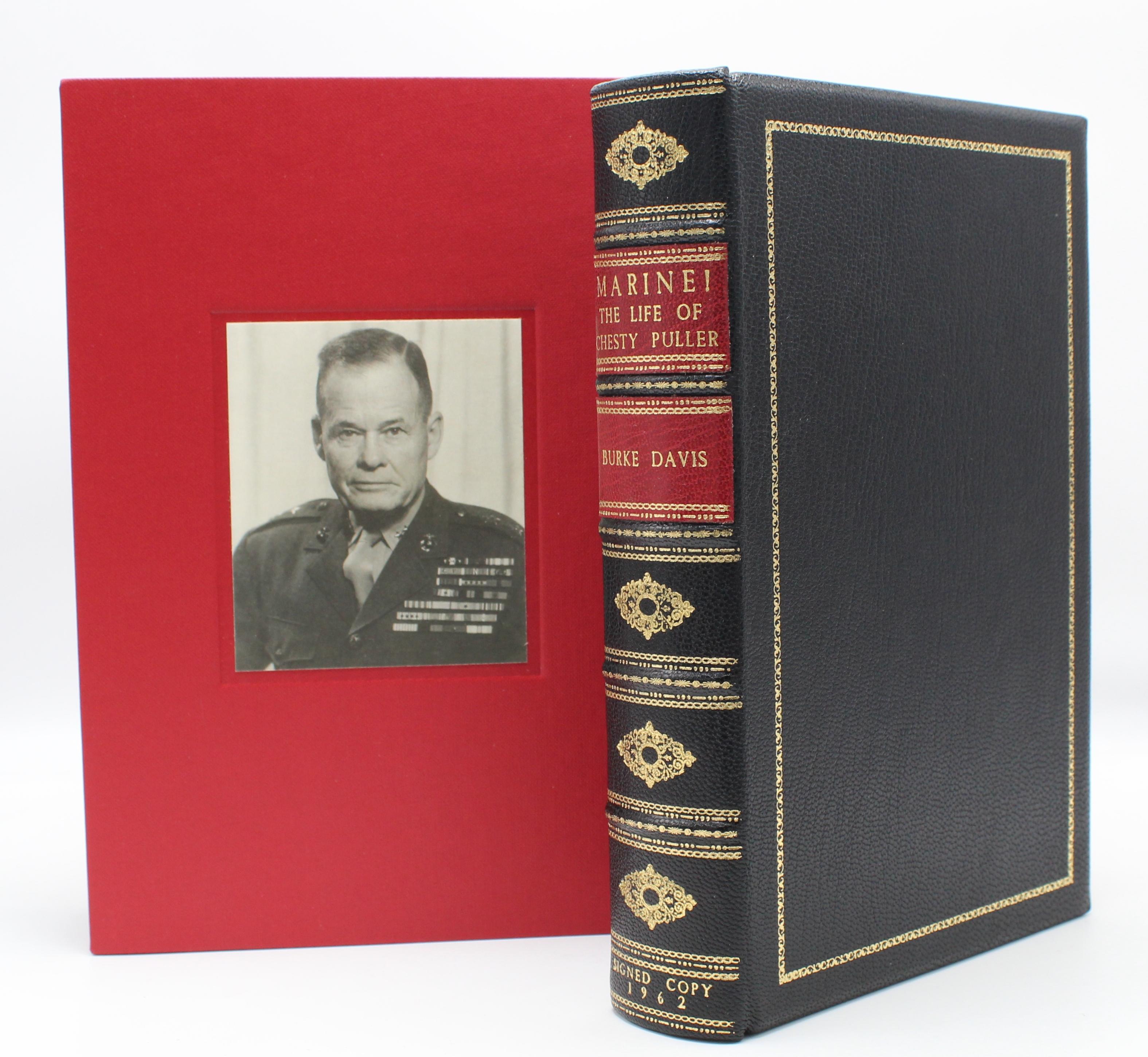 Marine! The Life of Chesty Puller by Burke Davis, Signed and Inscribed by Chesty Puller, Second Printing, 1962

Davis, Burke. Marine! The Life of Chesty Puller. Boston and Toronto: Little, Brown and Co., 1962. Second Printing. Signed by Puller on