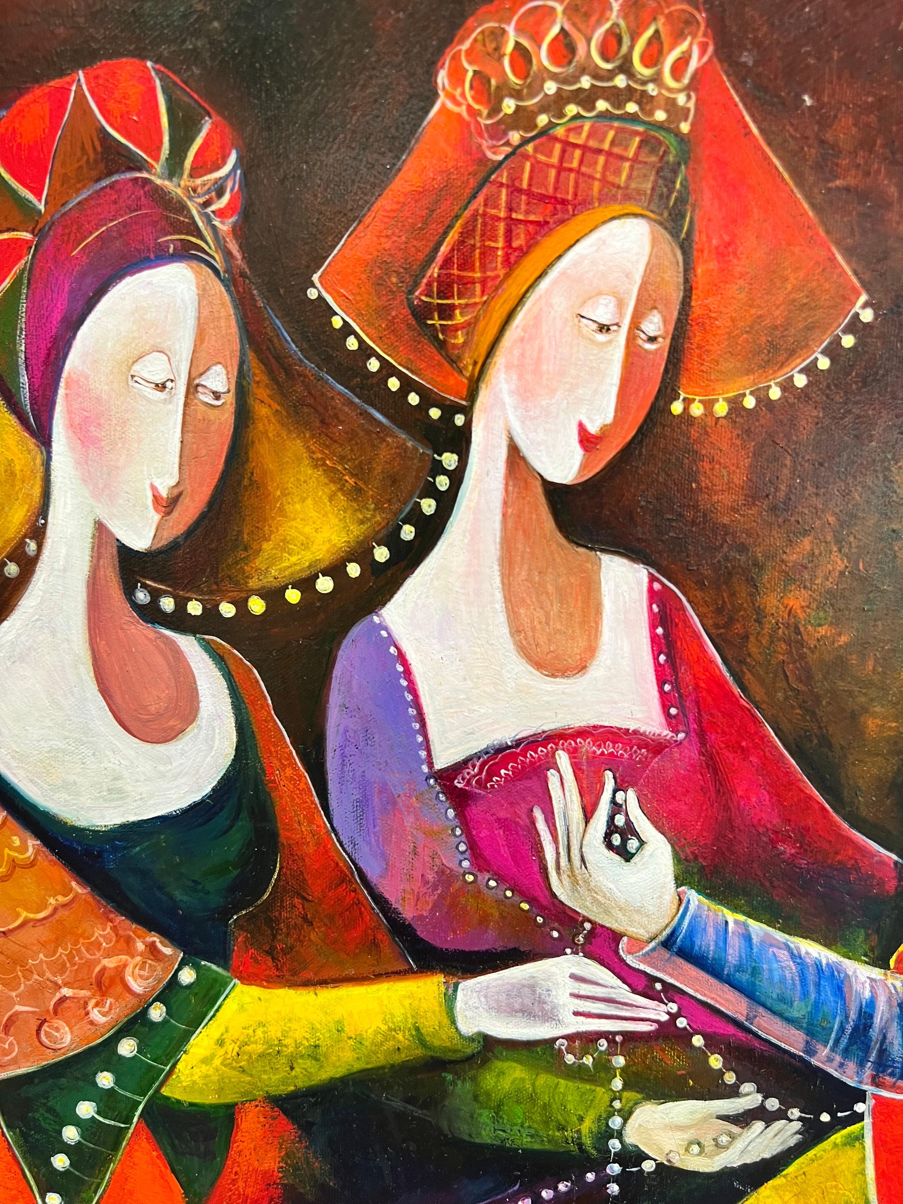 Jewell Contemporary Painting, Making Jewels. en vente 1