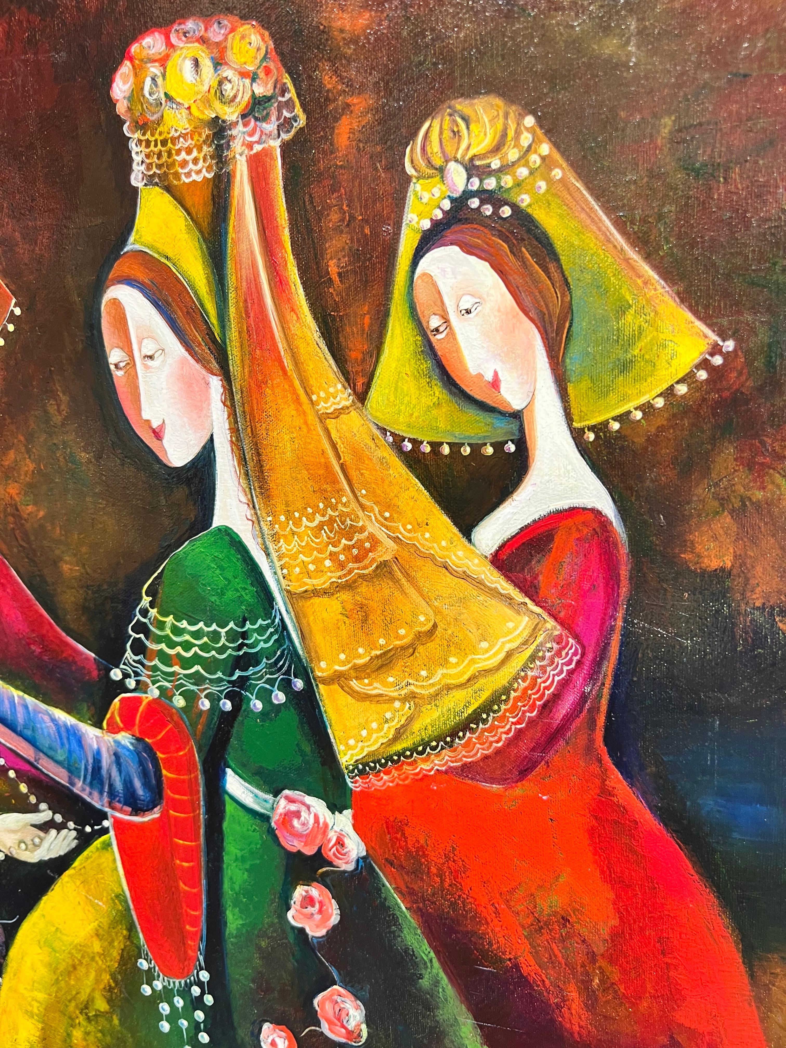 Jewell Contemporary Painting, Making Jewels. en vente 3