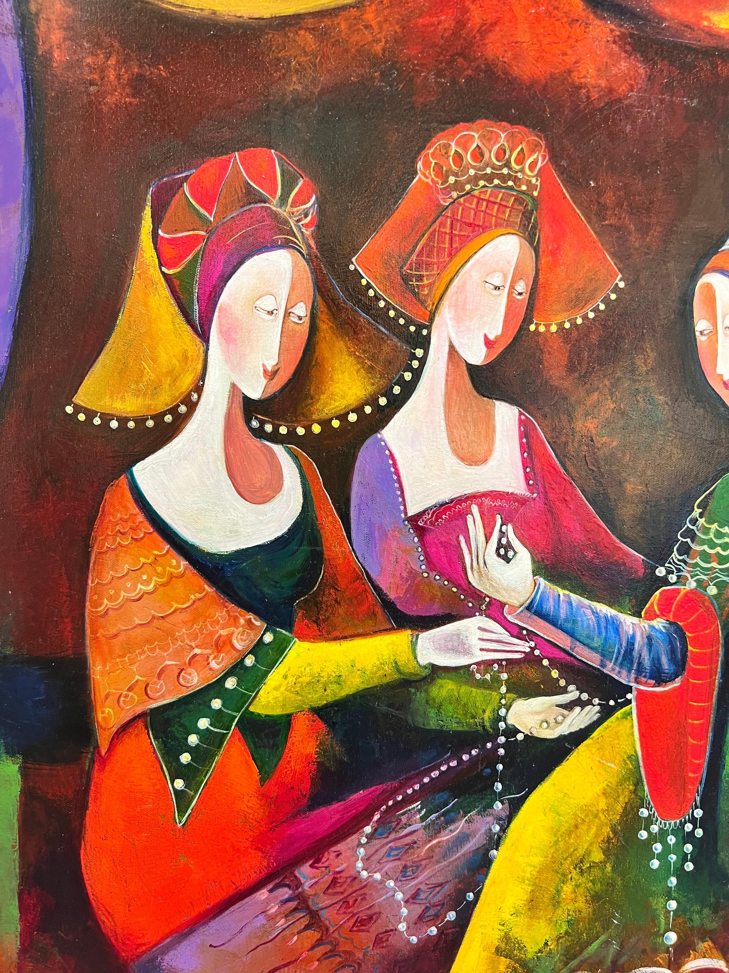 Jewell Contemporary Painting, Making Jewels. en vente 4