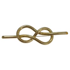 Spilla con nodo Mariner in oro giallo 18 carati