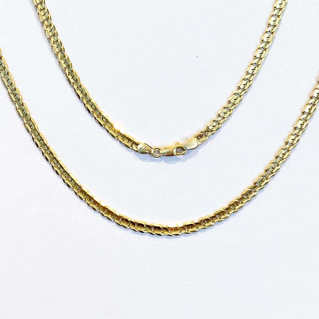 10k oro giallo Mariner Link Chain Bracciale, 4mm e Oro giallo 10k oro giallo Mariner Link Chain Bracciale, 4mm e Oro giallo