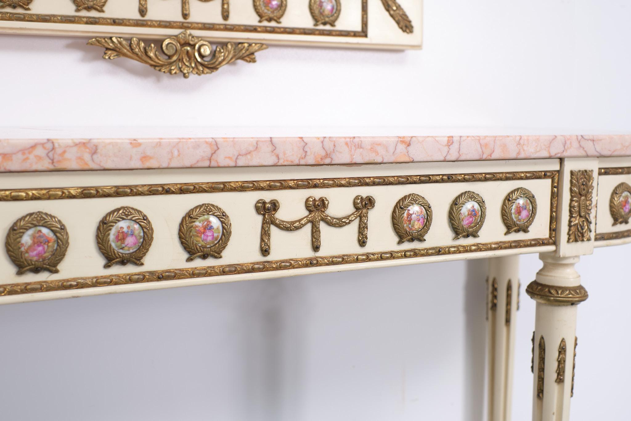 Mariner SA Console Table and Mirror Louis XVI, 1950s, Spain  For Sale 2