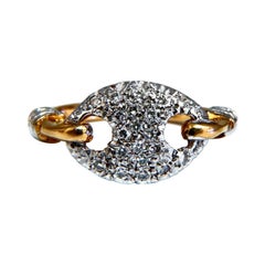 Mariner Matrose Slip Knot .30ct natürliche Diamanten Ring 14kt*