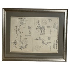 Mariners Chart of Westport Mass and Narraganset Pier by George Eldridge 1901