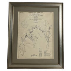 Used Mariners charts of Massachusett Long Island by George Eldridge 1901