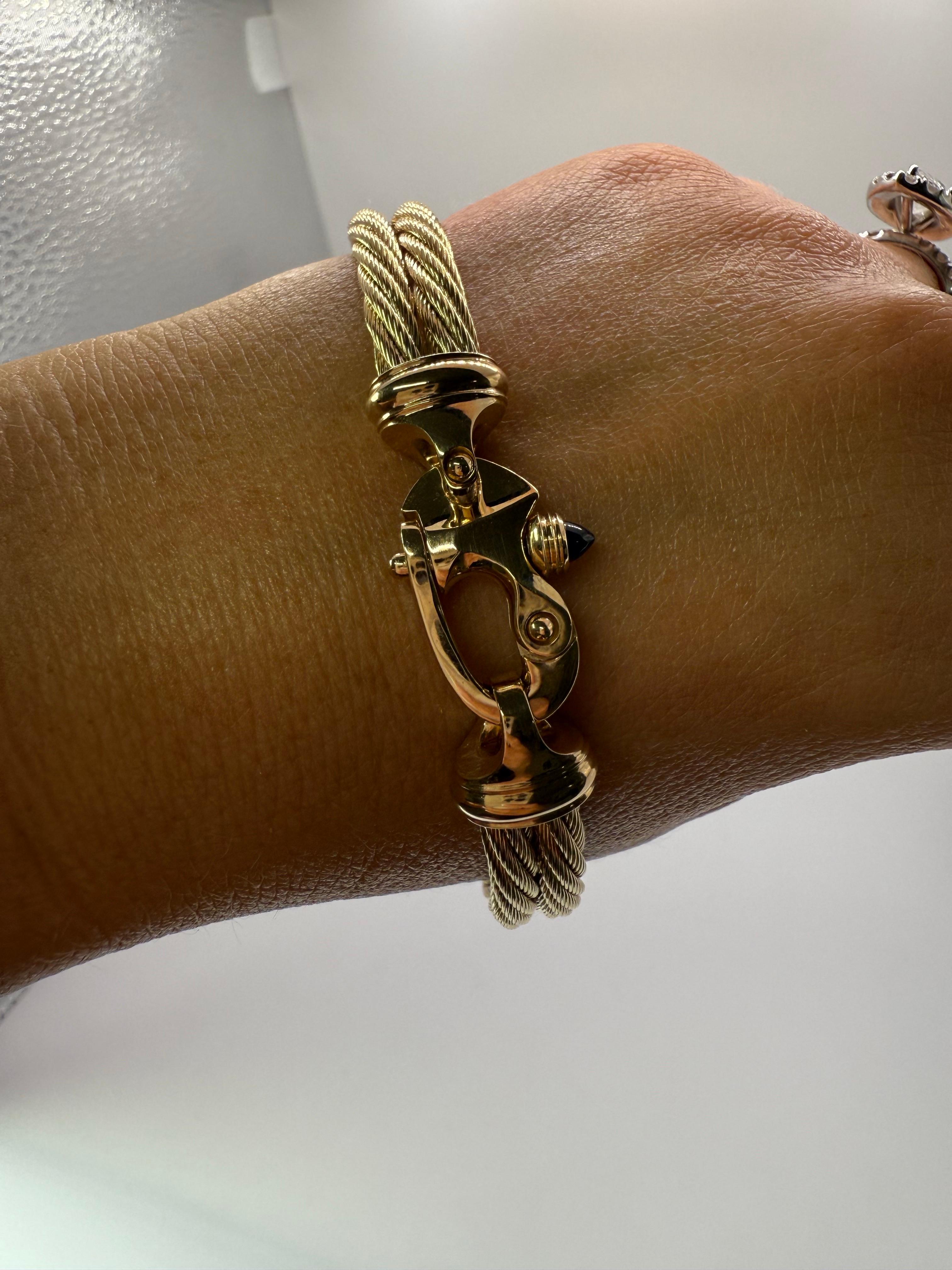 Bracelet Marin en or 14KT bracelet moderne et élégant pour homme en vente 3