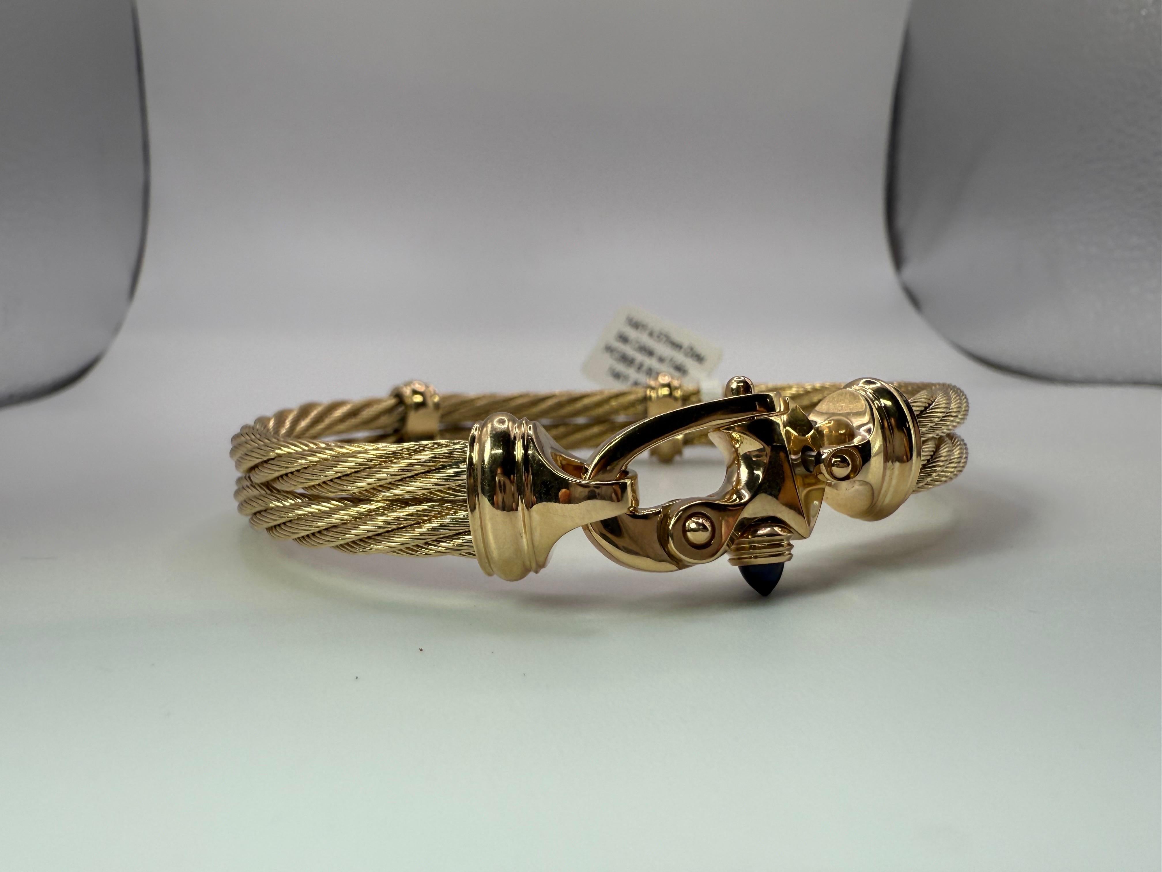Bracelet Marin en or 14KT bracelet moderne et élégant pour homme en vente 5