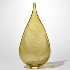 Mariniere V, a golden handblown glass artworks Heather Gillespie