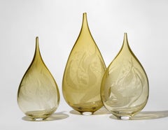Mariniere VI, a golden handblown glass artwork by Heather Gillespie