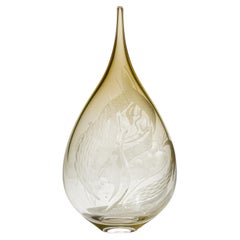 Mariniere VI, a golden handblown glass artwork by Heather Gillespie