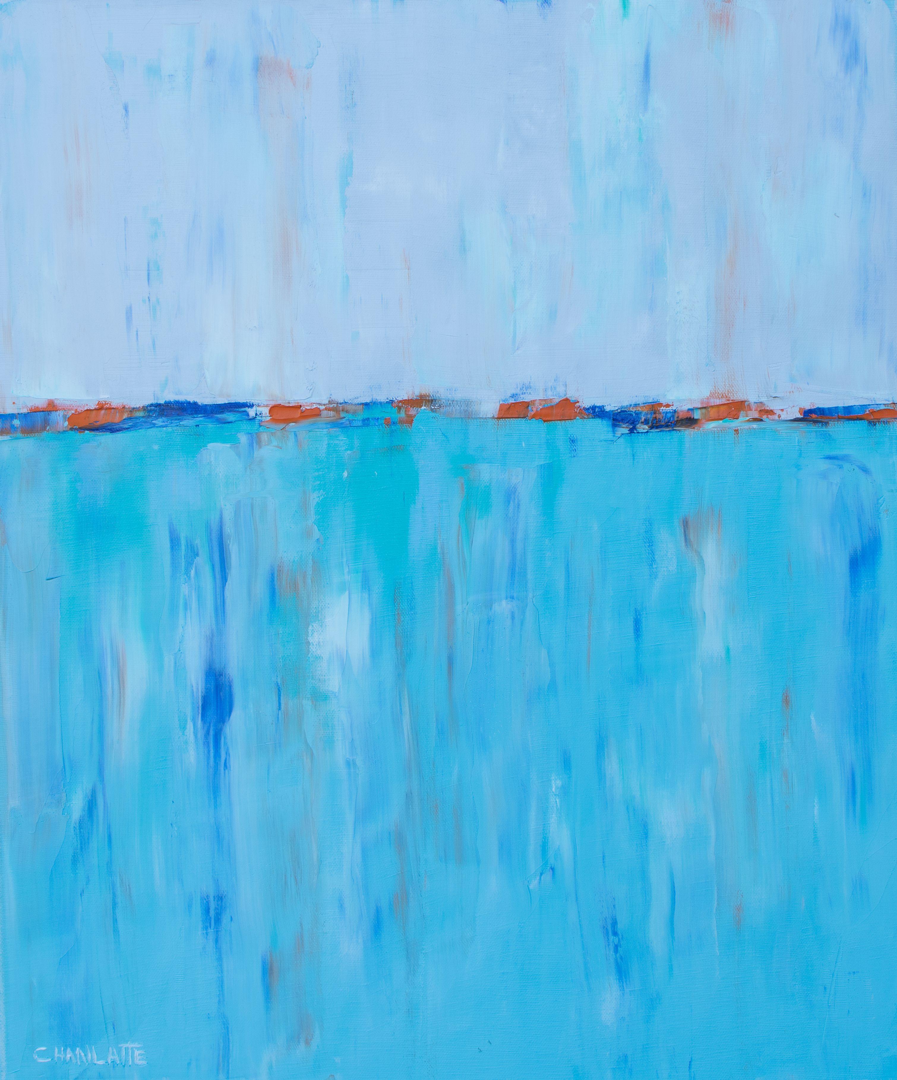 Océano 57, Pintura, Óleo sobre lienzo - Painting de Marino Chanlatte