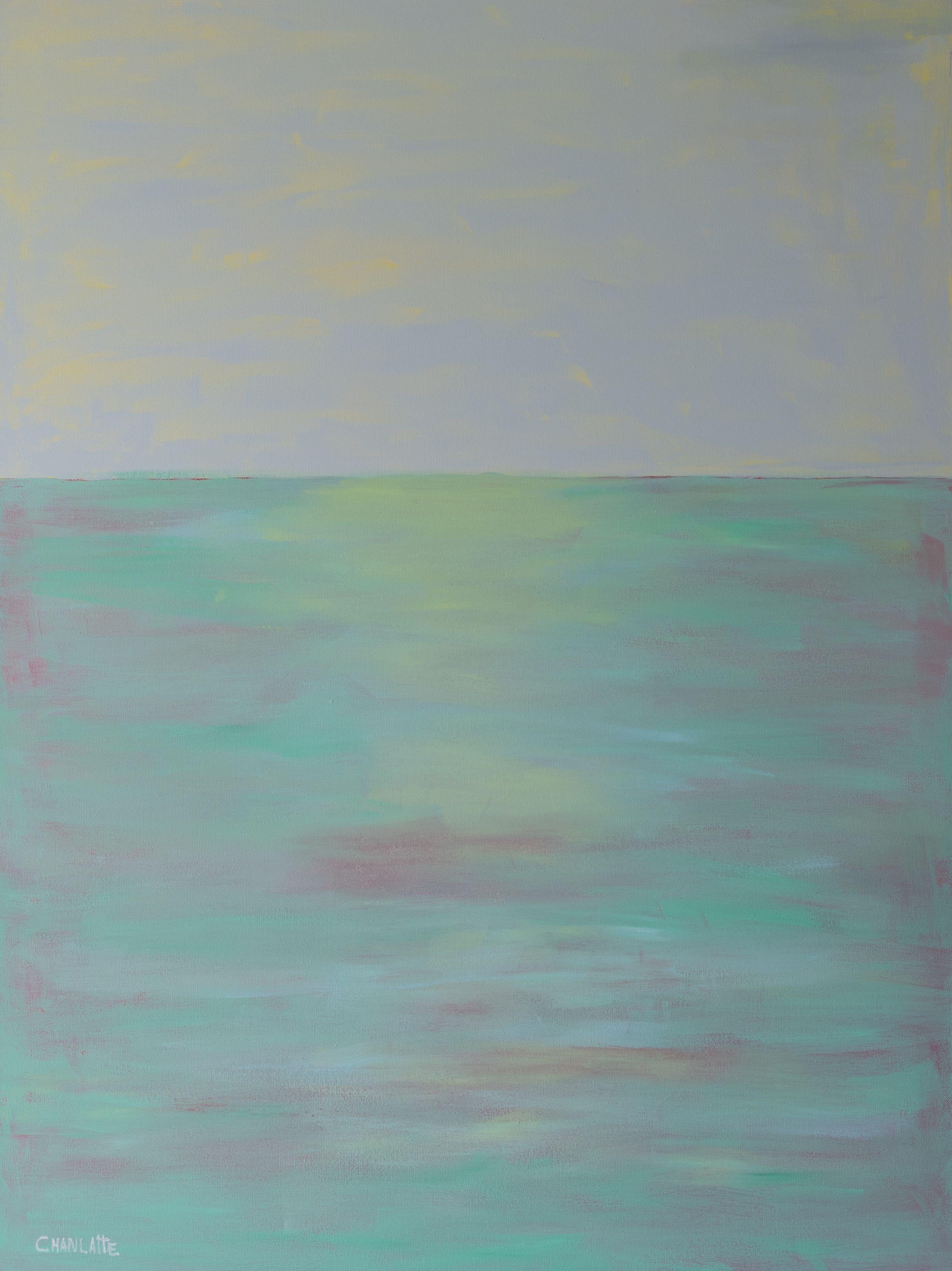 Ocean 63, peinture sur toile - Painting de Marino Chanlatte
