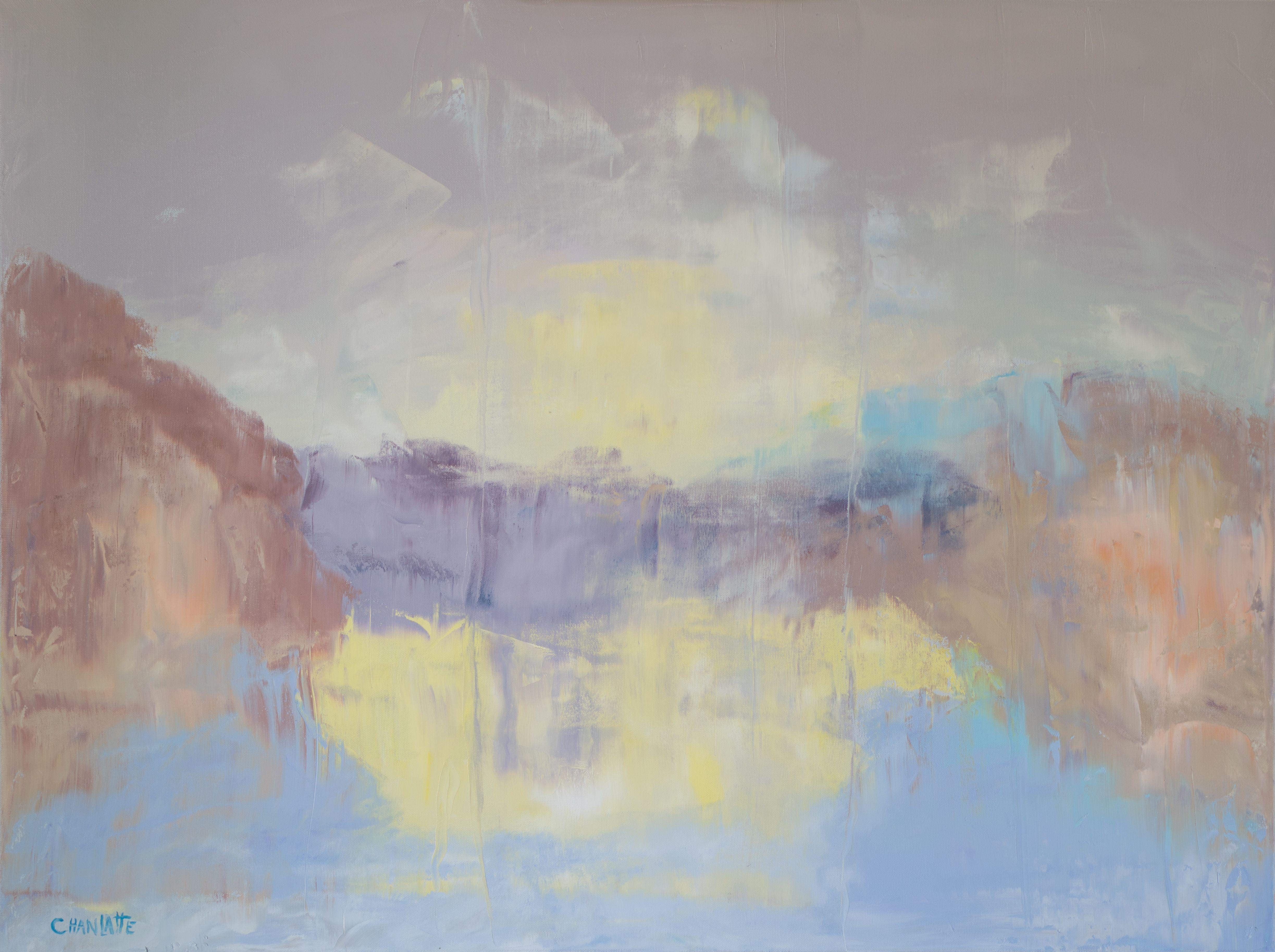 Abstract Painting di Marino Chanlatte - Oceano 65, Pittura, Olio su tela