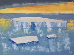 Ocean 78, Ice Melting 2, Painting, Oil on Canvas