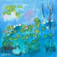 Water lilies 11, Painting, Acrylic on Canvas